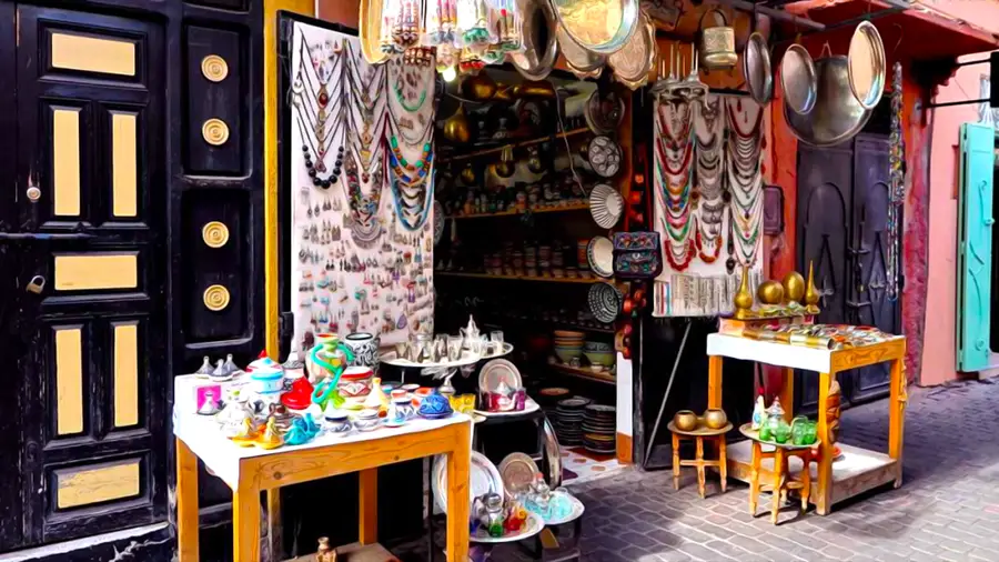Dżami al-Fana w Marrakeszu sklep z ozdobami