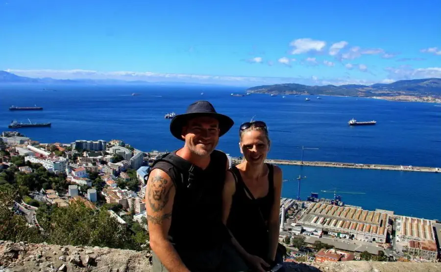 Magda i Piotr Kiżewscy na skale Gibraltarskiej 