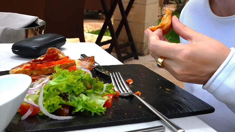 Kanapka pamb oli z Majorki - Jedzenie, warzywa, pomidory