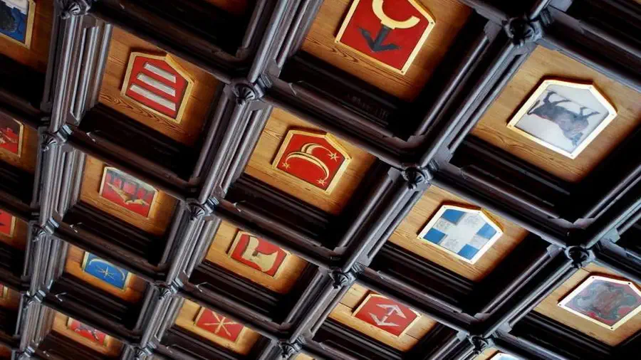 Sufit w zamku w Kórniku