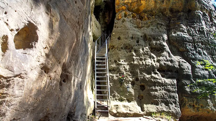 Zamek Falkenstein w Czeskiej Szwajcarii