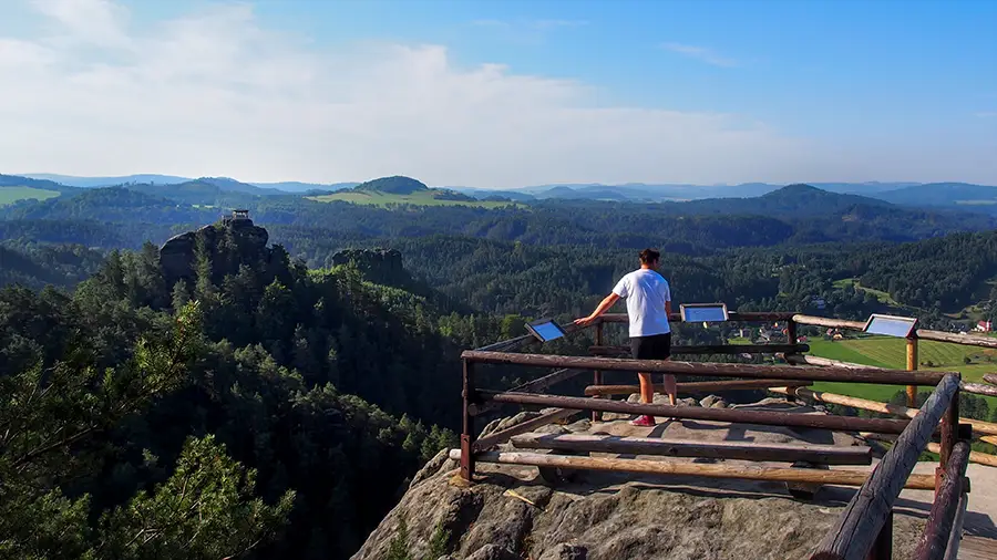 Najpiękniejsze szlaki Czeskiej Szwajcarii  oraz szlaki piesze i taras widokowy