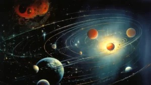 Planety i układ słoneczny stworzone przez AI