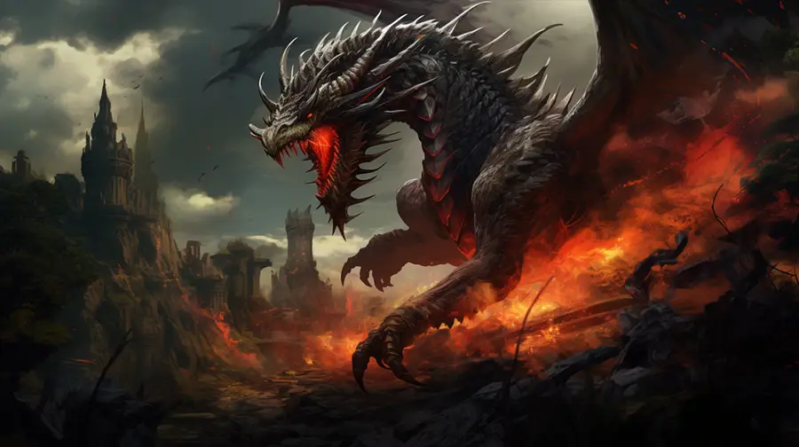 Atak smoka na miasto