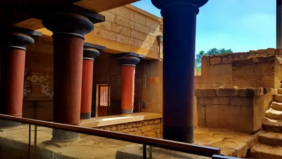 Zespół pałacowy Knossos na Krecie w Grecja