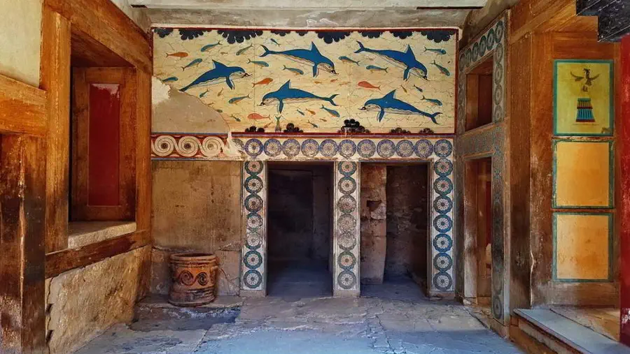 Zespół pałacowy Knossos na Krecie w Grecja