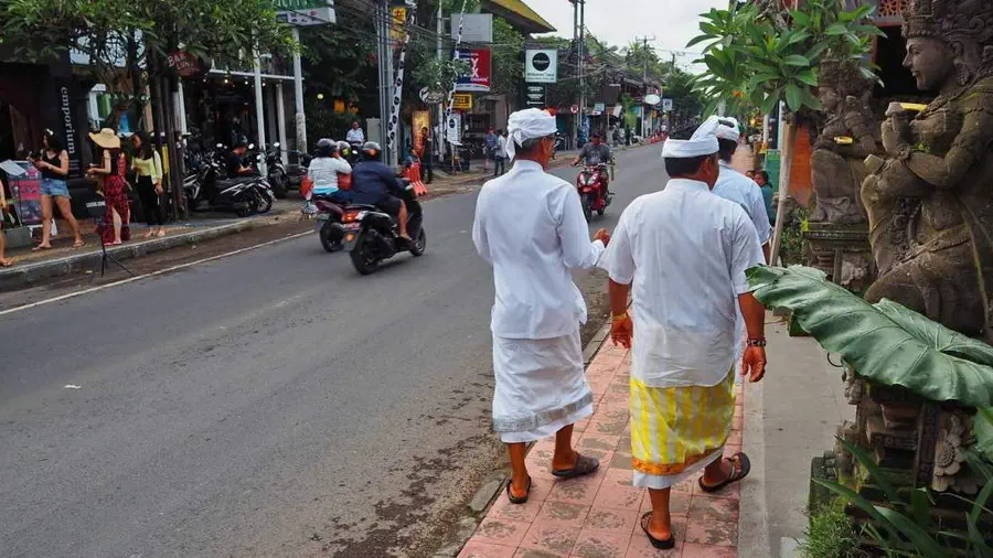 Ulice w Ubud na Bali