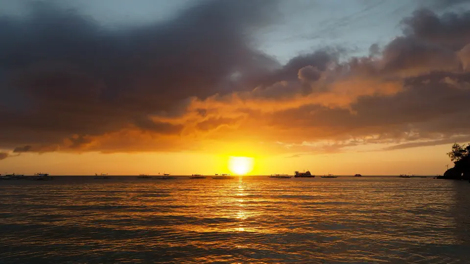 Wyspa Boracay zachód słońca