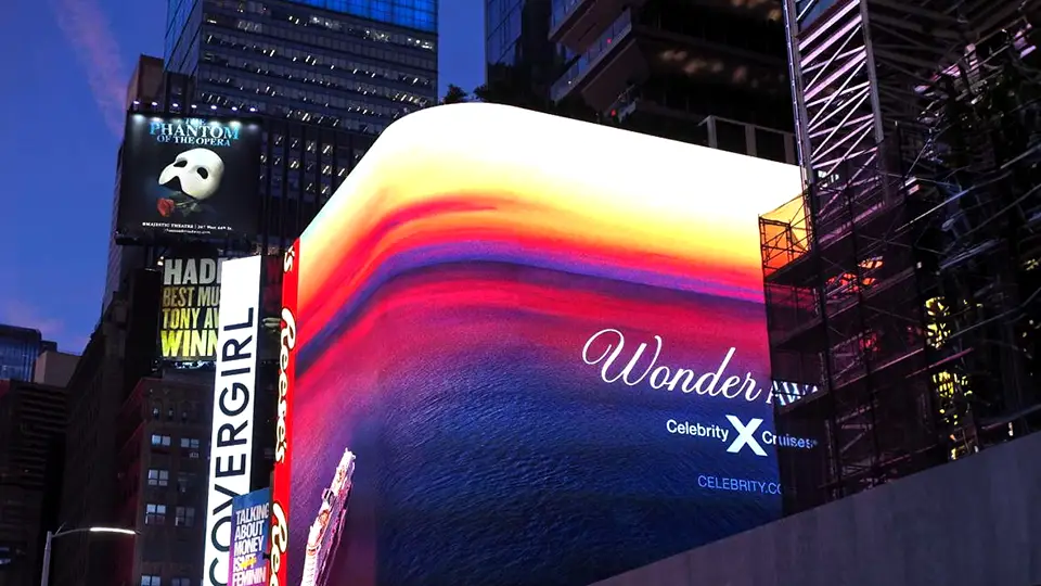 Wieżowce na Time Square w Nowym Jorku
