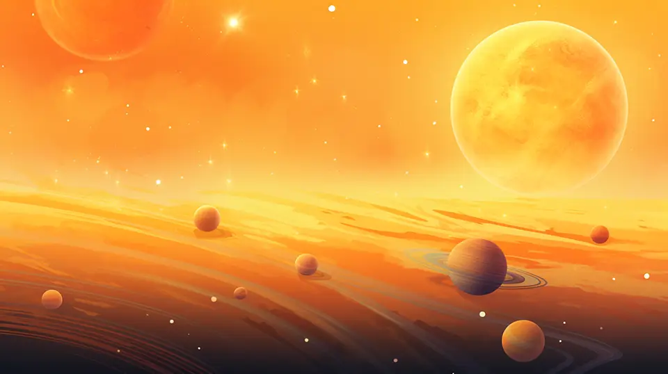 Słońca i planety układu słonecznego