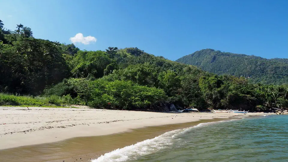 Plaża na wyspie Mindoro na Filipinach