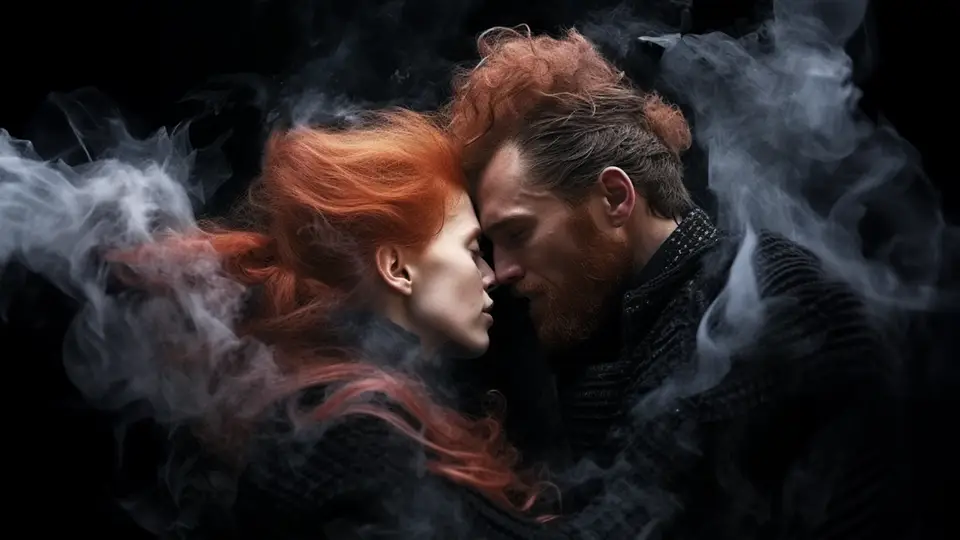 Zakochani młodzi ludzie AI