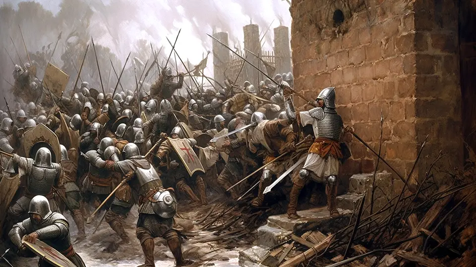 Ciekawostki o średniowieczu. Średniowieczna bitwa pod zamkiem AI