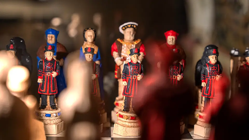 Tower of London szachy i figury szachowe