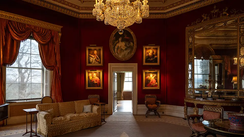 Pierwsze piętro wielkiego domu Basildon Park