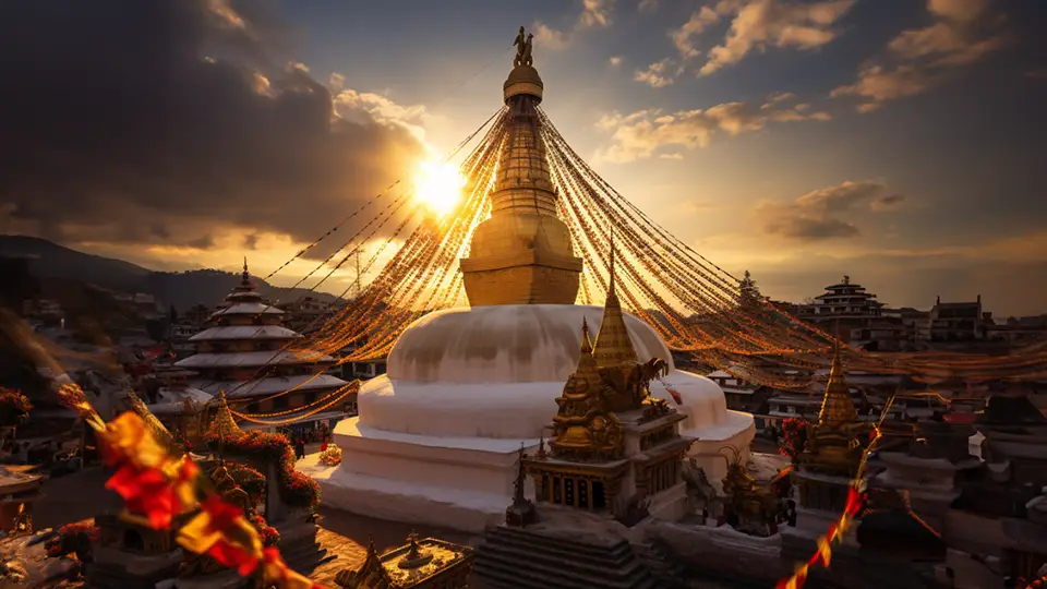 Laos stupa That Luang AI