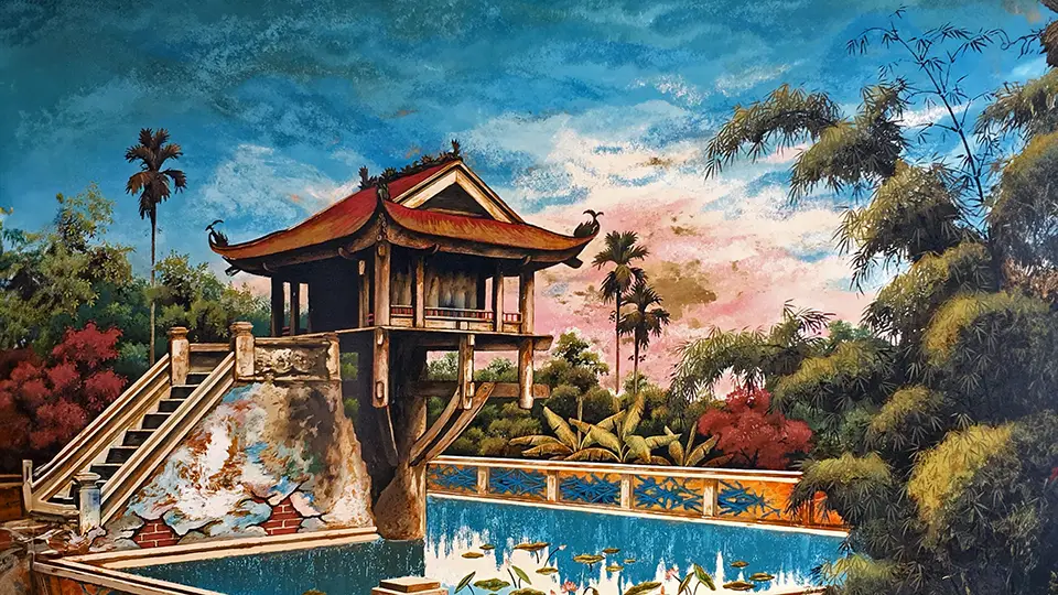 One Pillar Pagoda w Hanoi Wietnam
