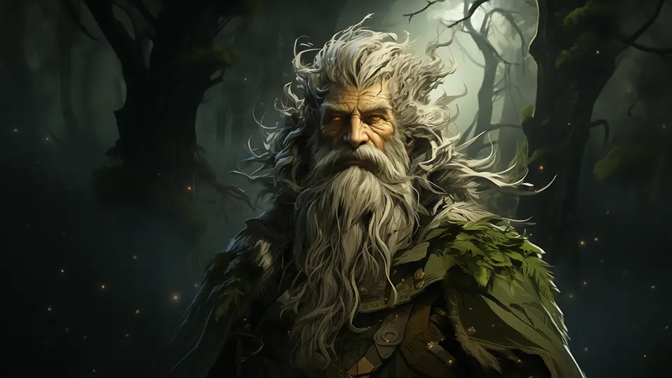 Góg Gór Karkonosz Liczyrzepa starzec w lesie AI