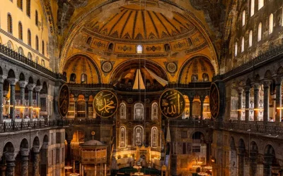 Hagia Sophia w Stambule kościół Mądrości Bożej dziś meczet