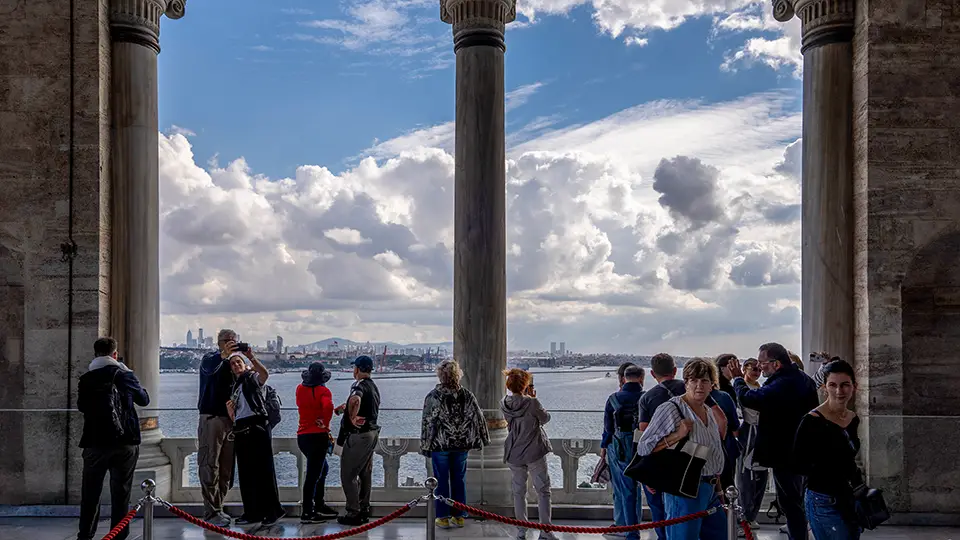 Widok na Bosfor i Morze Marmara z Pałacu Topkapi w Stambule