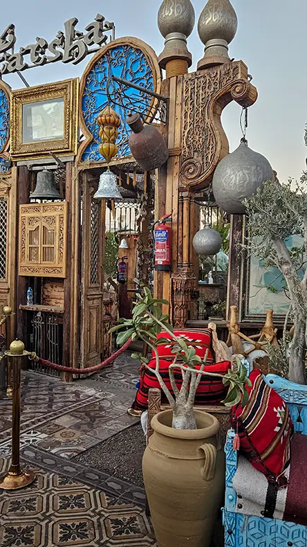 Restauracja Farsha w kurorcie Szrm el-Szejk w Egipcie