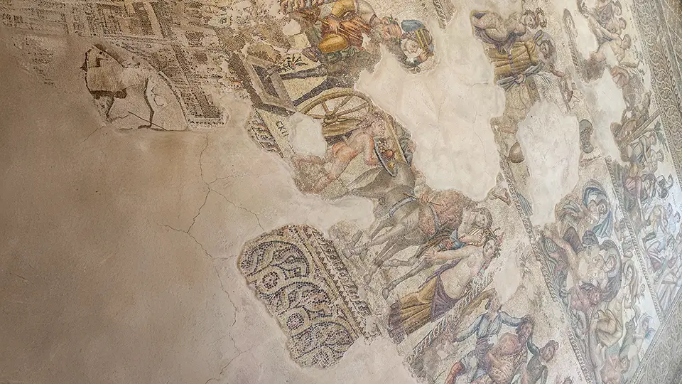 Mozaika w Pafos na Cyprze.