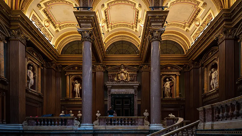 Muzeum Fitzwillam w Cambridge i Palladian Entrance Hall