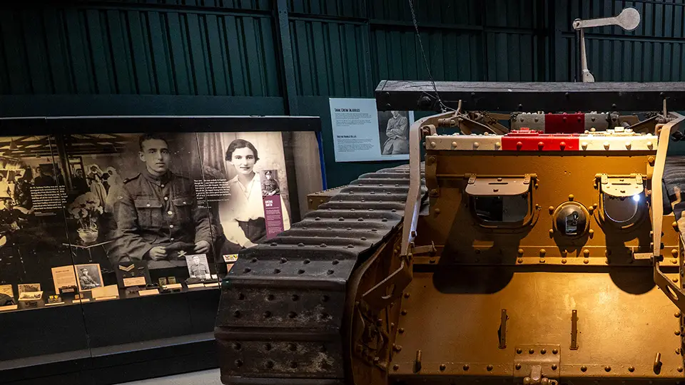 Muzeum Czołgów w Bovington, Anglia. Dział I Wojny Światowej.