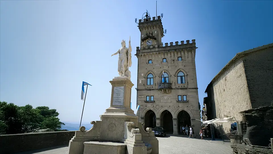 San Marino i plac rządowy.