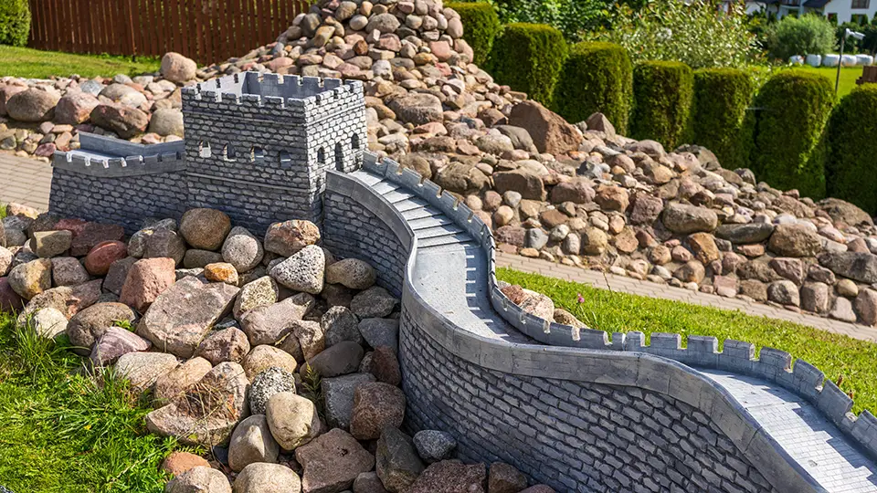 Kaszubski Park Miniatur we wsi Strysza Buda i Wielki Mur Chiński.