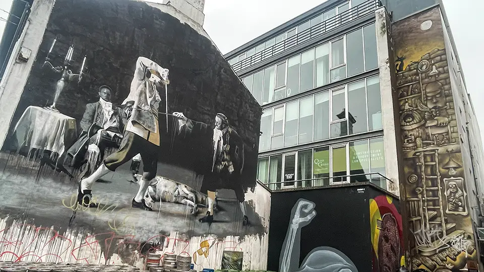 Belfast - Murale w mieście.