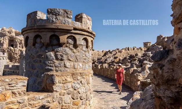 Bateria de Castillitos fortyfikacje na wybrzeżu Costa Calida
