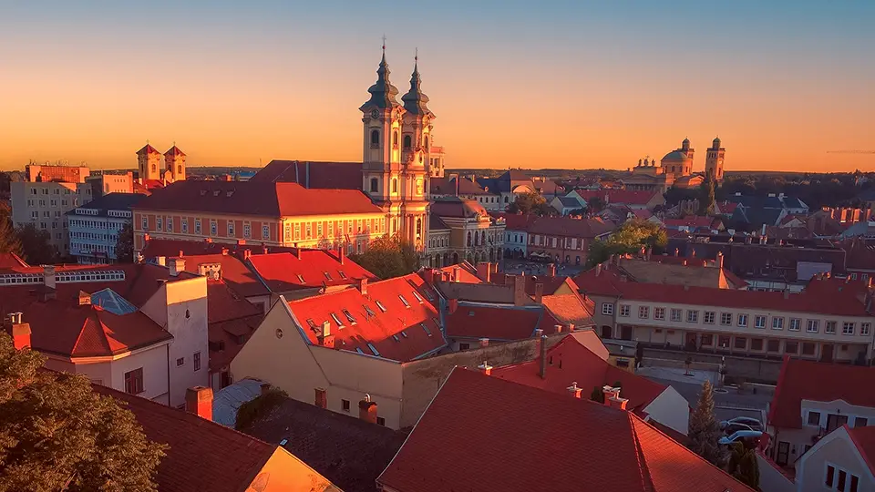 Miasto Eger na Węgrzech.