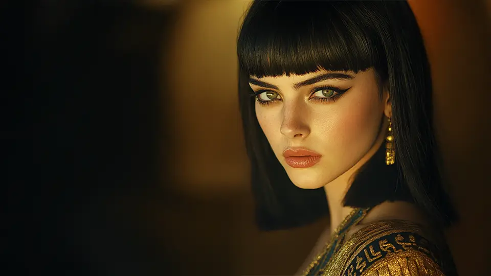 Kleopatra jako młoda dziewczyna AI.