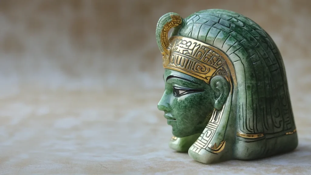 Kamień przedstawiający Kleopatrę królową Egiptu AI.