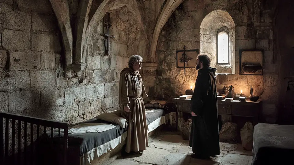 Mnisi w klasztorze AI.