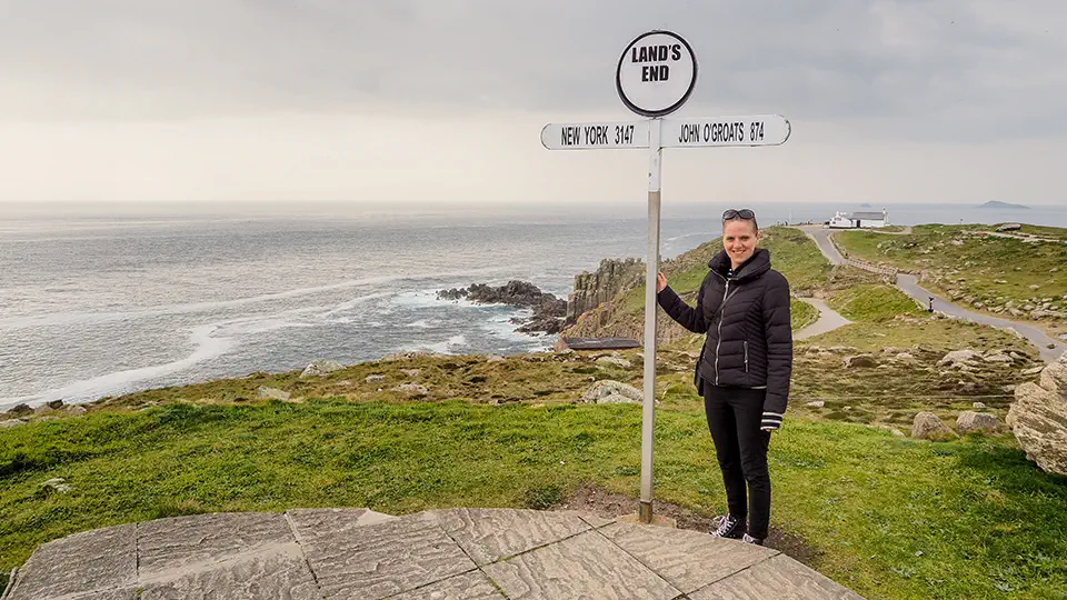 Land’s End w Kornwalii. Magdalena Kiżewska.