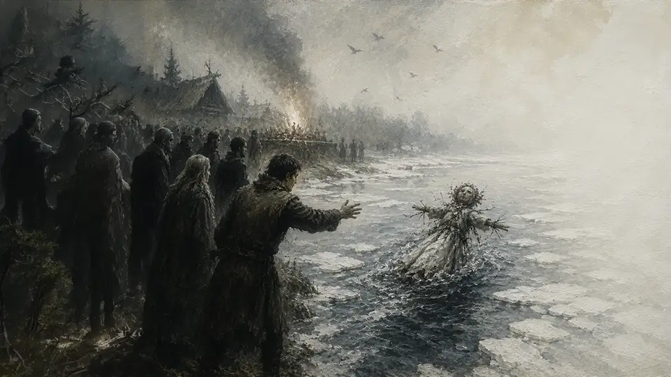 Marzanna i topienie Marzanny, stary słowiański zwyczaj AI.