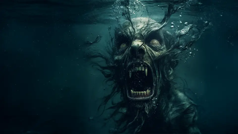 Utopiec słowiański demon mokradeł AI.
