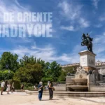 Plaza de Oriente w Madrycie królewski park w sercu miasta