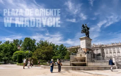 Plaza de Oriente w Madrycie królewski park w sercu miasta