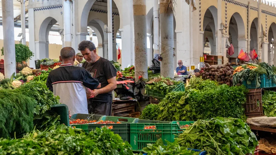 Central Market w Tunisie.