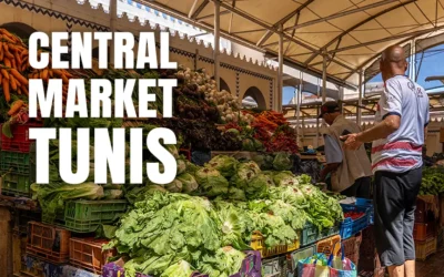 Central Market w Tunisie pachnący przyprawami i kawą