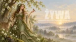 Żywa słowiańska bogini życia i przyrody AI.